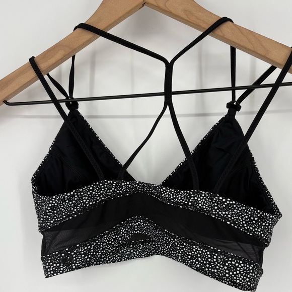 Lululemon Go With The Flow Top Freckle Flower Black White / Black - Picture 6 of 10